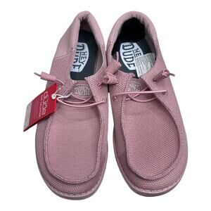 Hey Dude Shoes Womens Size 9 Pink Wendy Funk Mono Sox Collection Slip On Casual